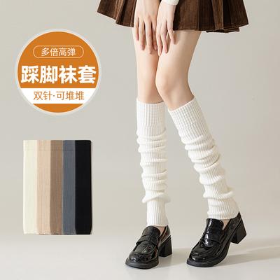 Sock Covers, Wool Piles, Socks, Seasonal Knee Pads, Knitted Warm Over The Knee Socks, Woolen Calf Covers, Thickened Cashmere