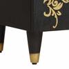 Nightstand with Door Black 50 x 33 x 60 cm Solid Mango Wood