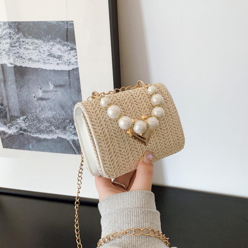 

2025 Trendy Women s Summer Chain Braid Crossbody Bag - Fashionable Turn Lock Design
