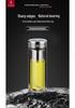 Dual-Layer Antibacterial Glass Cup for Women & Men - Compact Business, Travel, Office, or Car Use.