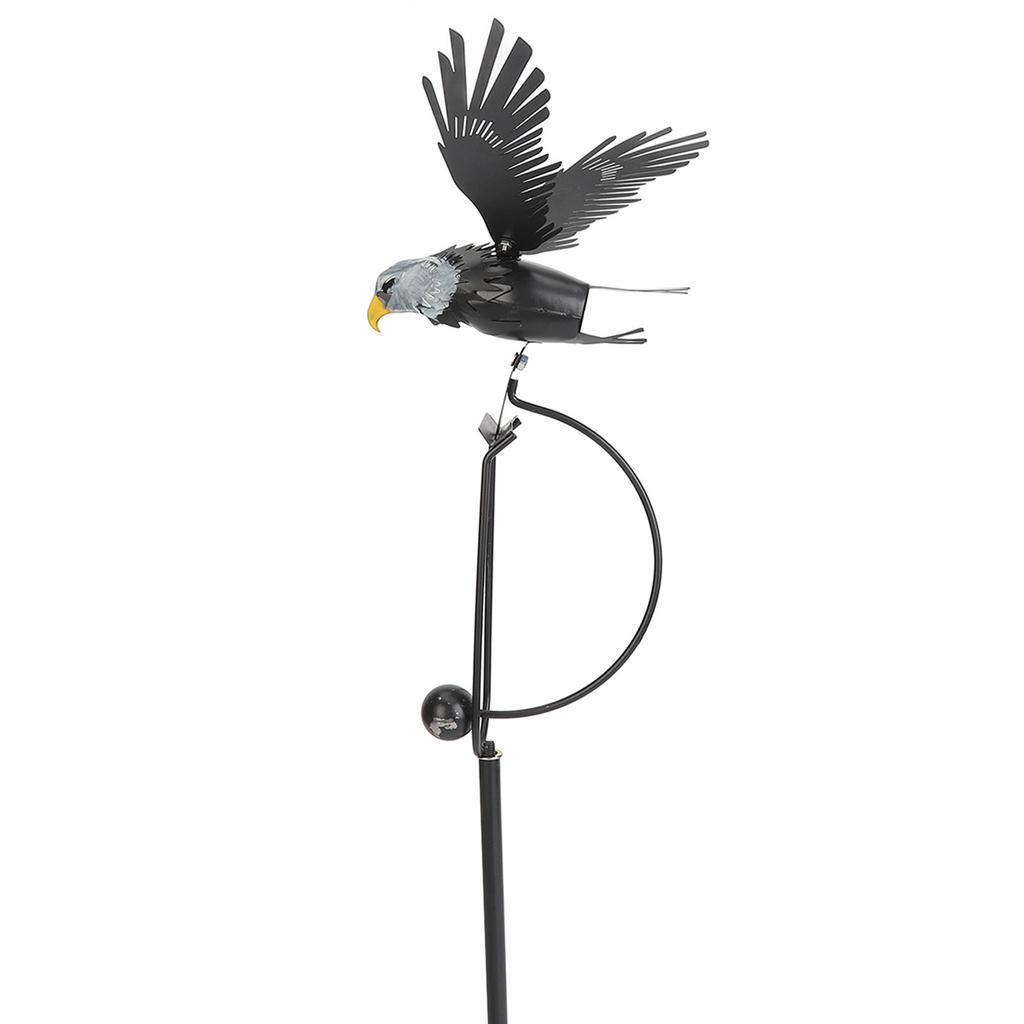 Metallkunst Adler Dekor Simulation Vogel Figur Ornament Pfahl für Außen Garten Hof Rasen