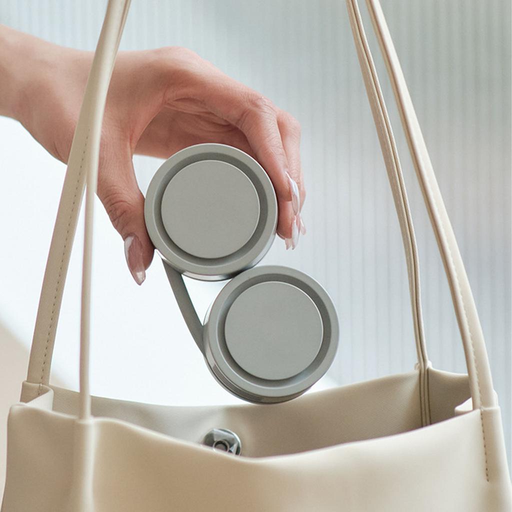 Tragbarer Nackenventilator Mini USB-Aufladung Freihändig Klingenloser Hängender Nackenventilator mit Aromatherapie