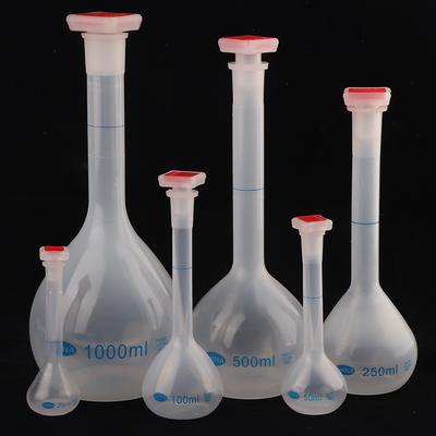 25/50/100/250/500/1000ml Hacimsel Balon Tıpalı Uzun Boyunlu Ölçü Balonu Mezuniyetli Şişe Test İçin Laboratuvar Malzemeleri