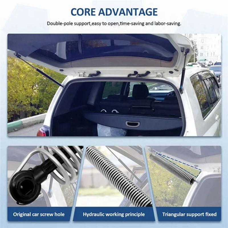 Auto High Quality Left Tailgate Cover Support 51247204366 Tailgate Cover Tension Spring Accessories Parts For BMW 5 Series F10-M Silver Left