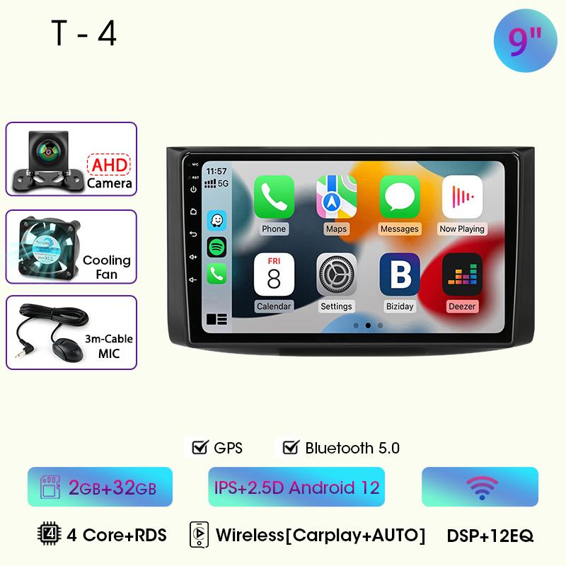 Car Radio For Chevrolet Aveo 2006 2007 2008 2009 2010 2011 2012 2din Android12 Carplay Multimidia Video Player Head Unit