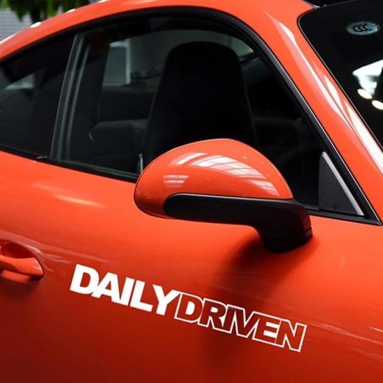 Daily Driven Letters Truck Body Style Car Sticker Reflective Decal Decoration