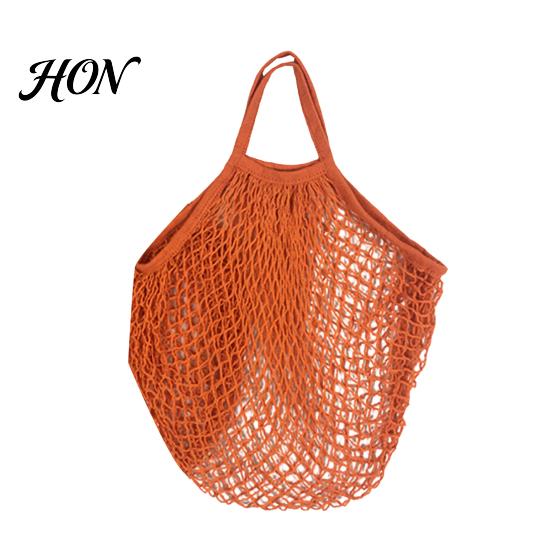 Heavy Duty Reusable Grocery Totes Cotton Mesh Bag, Eco Friendly Foldable String Lightweight Portable Handbags for Fruits Vegetables And Daily Shopping