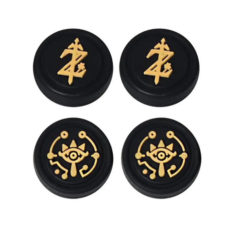 

4 шт. Колпачки для стиков, совместимые с Nintendo Switch/Switch Lite/Switch OLED, силиконовый защитный чехол для джойстика