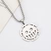 Cartoon Pirate Pendant Necklace High-Value Kawaii Stainless Steel Anchor Ship Charm Chain Nautical Jewelry for Women Fans Gift