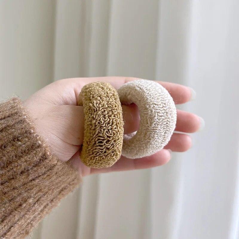 6/12pcs Elastic Hair Bands Thick Hair Rope Ring Updo Ties Headwear Girls Kids Women Hair Accessories