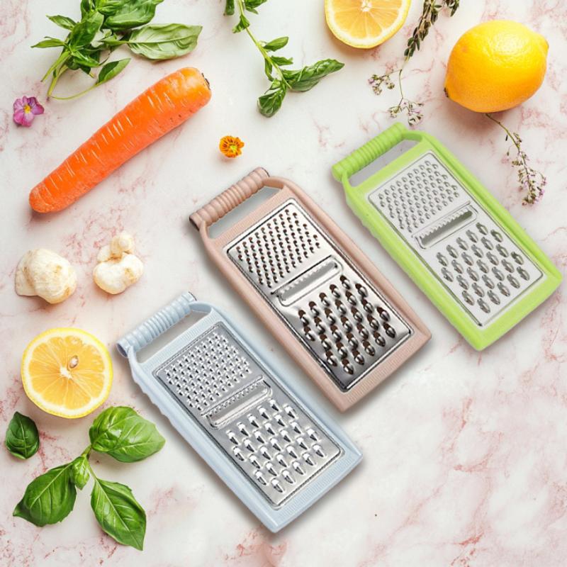 Food Grade Stainless Steel Grater Sharp Blades Non Slip Handle Shredder for Cheese Vegetables Kitchen Use