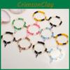 Stylish Hand Jewelry With Glass Beads And Cat Animal Design For Romantic Gift And Daily Fashion
