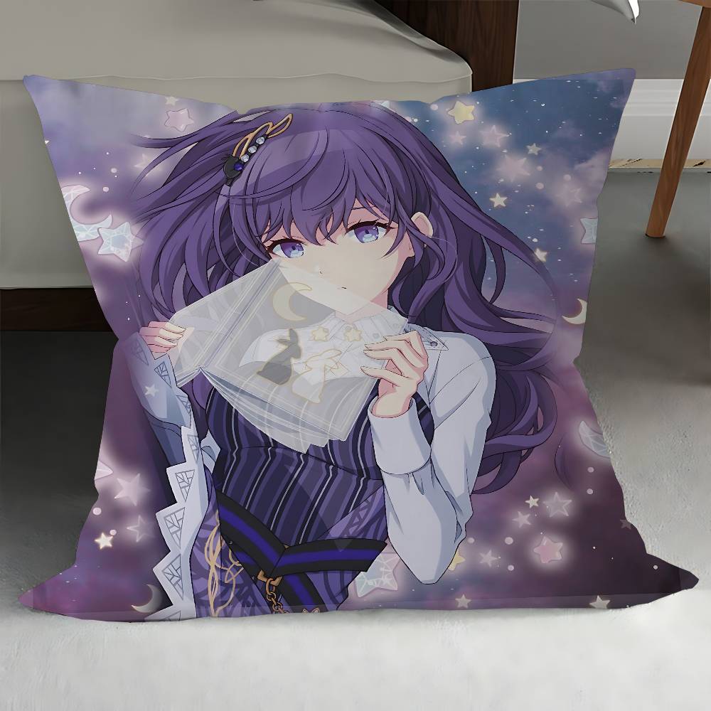 A-Asahina Mafuyu Pillow Cushion Cover Pillowcase Living Room Sofa Home Decor Customized