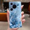 Phone Case For Huawei Pura 70 Pro Plus 70Pro+ 5G Simplicity Luxury Butterfly Flowers Transparent Casing Soft Silicone Back Cover