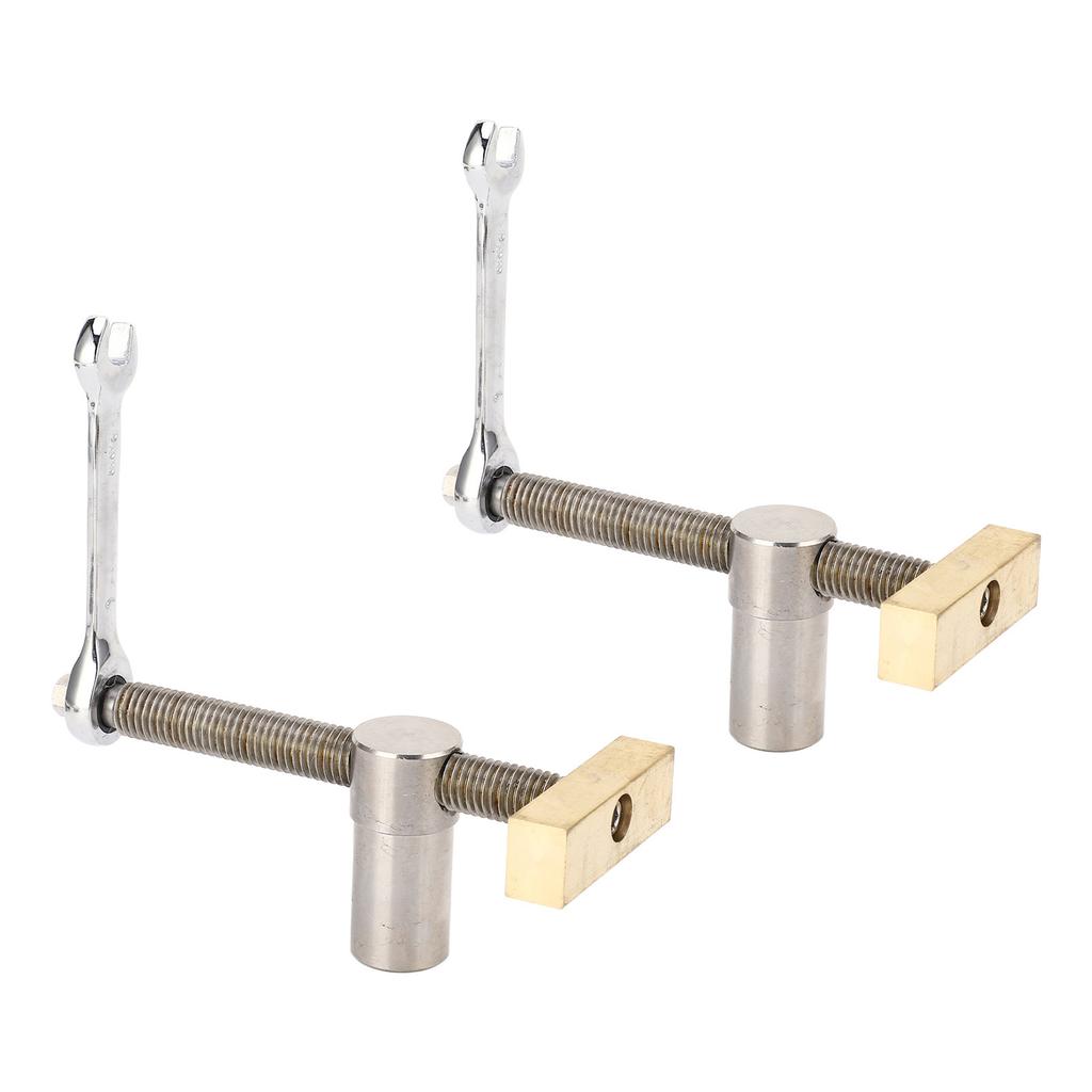 Woodworking Desktop Clip Stainless Steel Brass Block Bench Dog Clamp Workbench Fast Fixed Clip