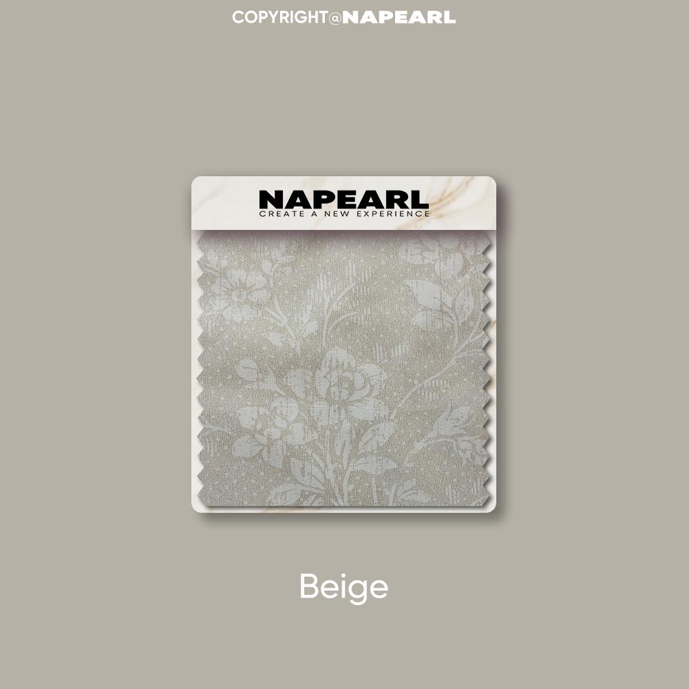 

1 шт. NAPEARL 100% Светонепроницаемые шторы Французские Винтажные Шторы с Цветочным Принтом Кольцевого Типа для Спальни Гостиной Балконного Окна для Домашнего Декора W100cm x L260cm бежевый