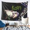 Gothic Cohen New Metal Band Oil Painting Portrait Dark Tapestry, Moody Wall Hanging for Bedroom Living Room Dorm