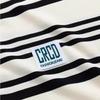 JIAOXIU Men's Classic Stripe Loose Fit Round Neck T-Shirt