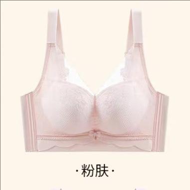 Women Lace Bra Fixed Cup Anti Sagging Antibacterial Soft Lightweight Luxury Bra Comfortable Supportive Shaping Thin Underwear