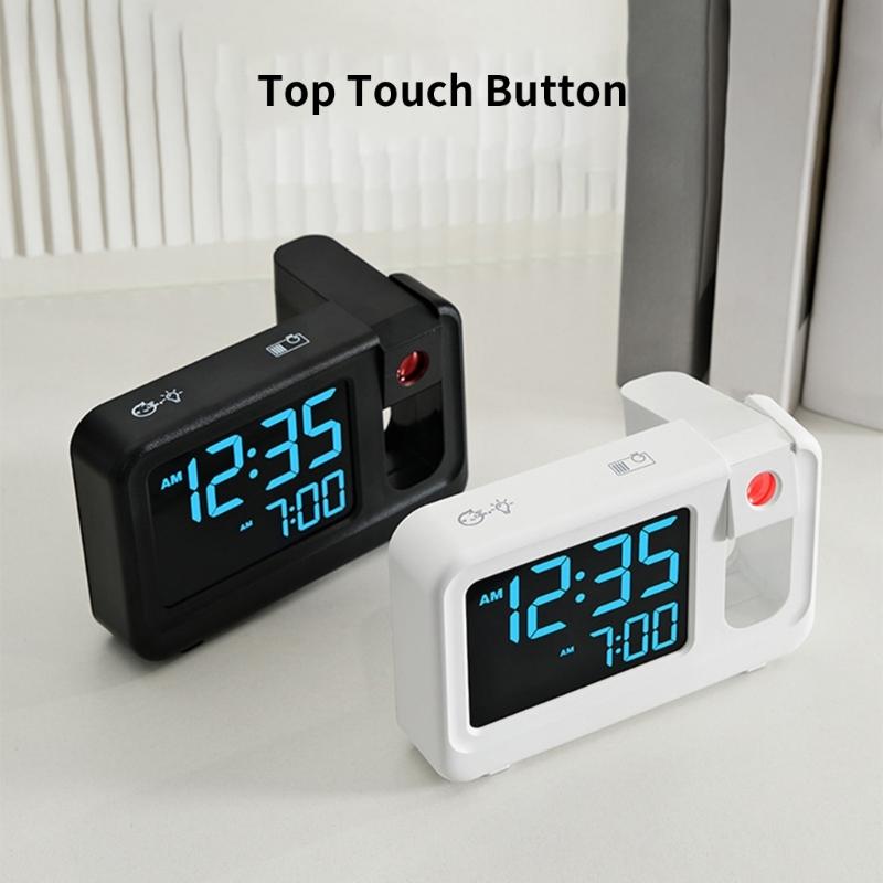 Quiet Operate LCD Clock With Auto Adjusting Brightness And Temperature Date Display Multifunctional