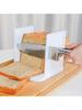 1pc Adjustable Bread Slicer Guide, Plastic Bread Cutter Slicer For Homemade Bread, Foldable Kitchen Baking Tool