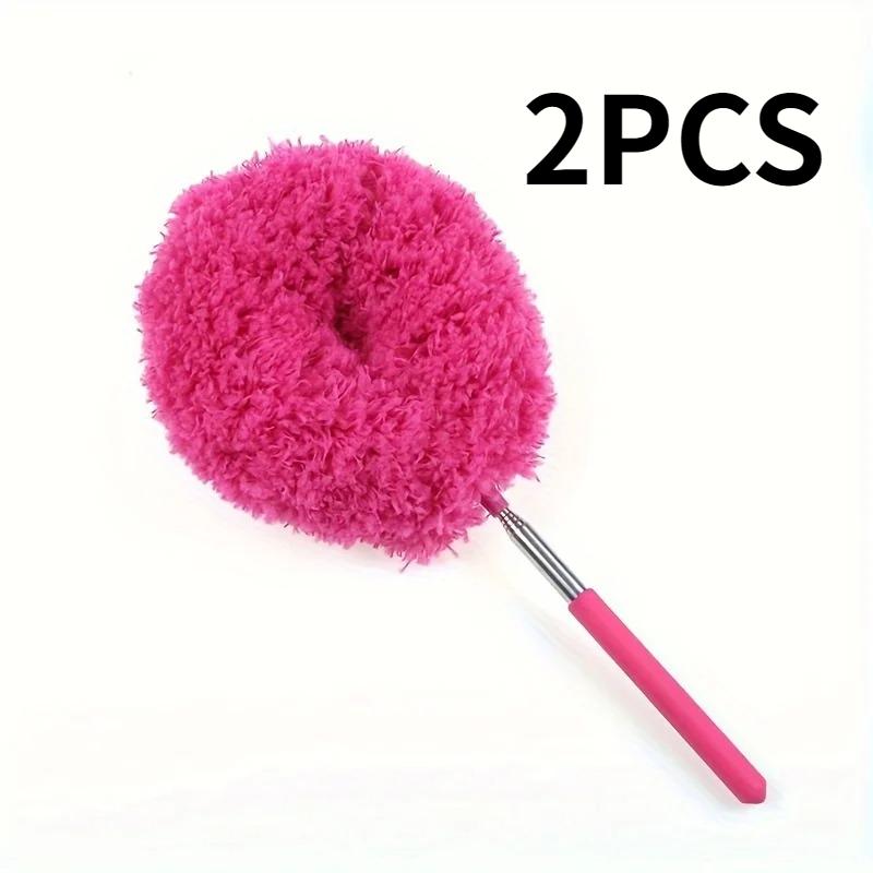 360 Electrostatic Dust Duster Telescopic Flexible Stainless Steel Household Feather Duster Cleaning Tool Microfiber Dust Brush