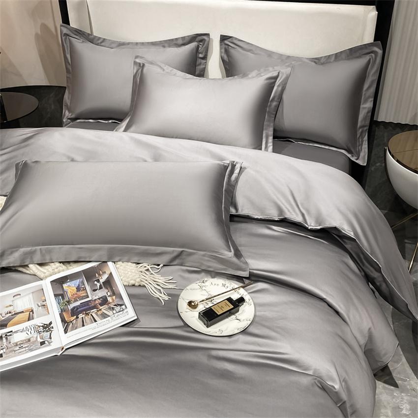 Luxury Bedding Set 100% Egyptian Cotton Duvet Cover Pillowcase Ru Europe Double Queen King Size Bed Linen Soft Bed Sheet Sets