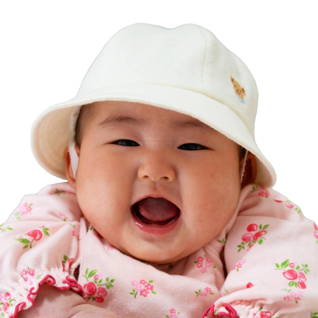 Happy Baby Made In Baby Shower Sizes Numeric Beans! Hat, Japan, Newborn, 100% Cotton, Gift, 42-46cm (6 Months) (JP, Sizes, 42.0 Cm, 46.0 Cm,
