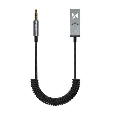 Audio-Adapter mit Bluetooth-Empfänger 5.3 und AUX-Mini-Klinkenanschluss 3,5 mm und USB-A-Anschluss