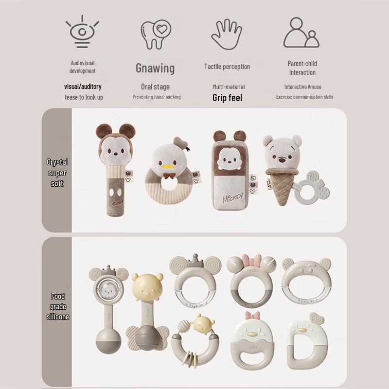 Set cadou Disney Baby cu inel de dentiție și zornăitoare