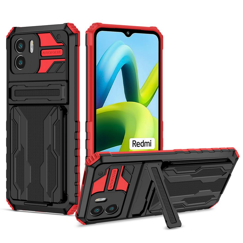 Credit Card slot Bracket case for Xiaomi Remi A1 10C 10A 10 9A 9 9T Note 11 Pro + 11S 10S 9S 9 Pro 8 Armor Holder Ring Cover