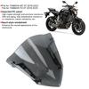 Motorcycle Windscreen Light Gray Sport Style Add On Windshield Fits for YAMAHA MT 07   FZ 07 2018 2020
