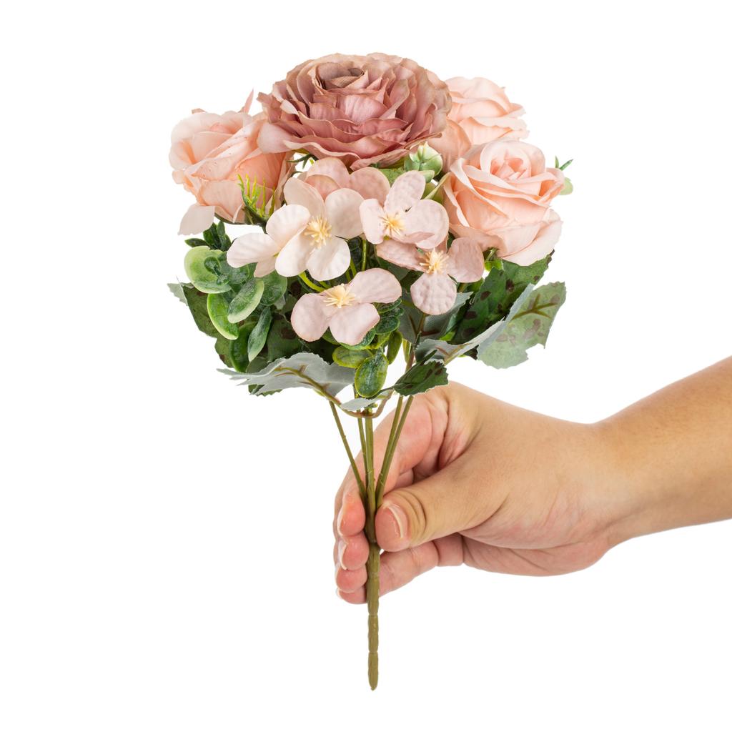 Artificial Flower Silk Hydrangea Rose Festival Outdoor Garden Wedding Bride Bouquet Vase Holiday Party Diy Gift Stage Props