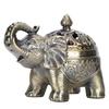 Elephant Shaped Incense   Aromatherapy Ornament for Living Room Entryway Bedroom(Bronze )