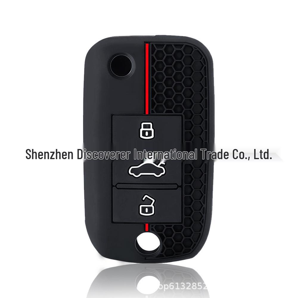 3-Button Honeycomb Pattern Silicone Key Cover for MG GS, MG5, MG7, Ruixing, Roewe 350