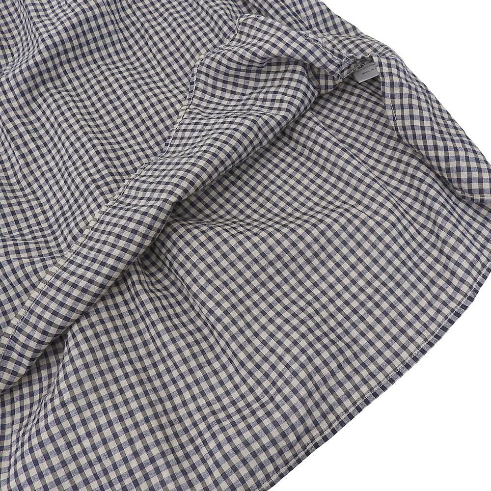 INDIA INDUSTRY Excellent condition Bshop exclusive check keyhole neck pullover shirt, women's, gray and navy. tops 1 Gray / navyUsed