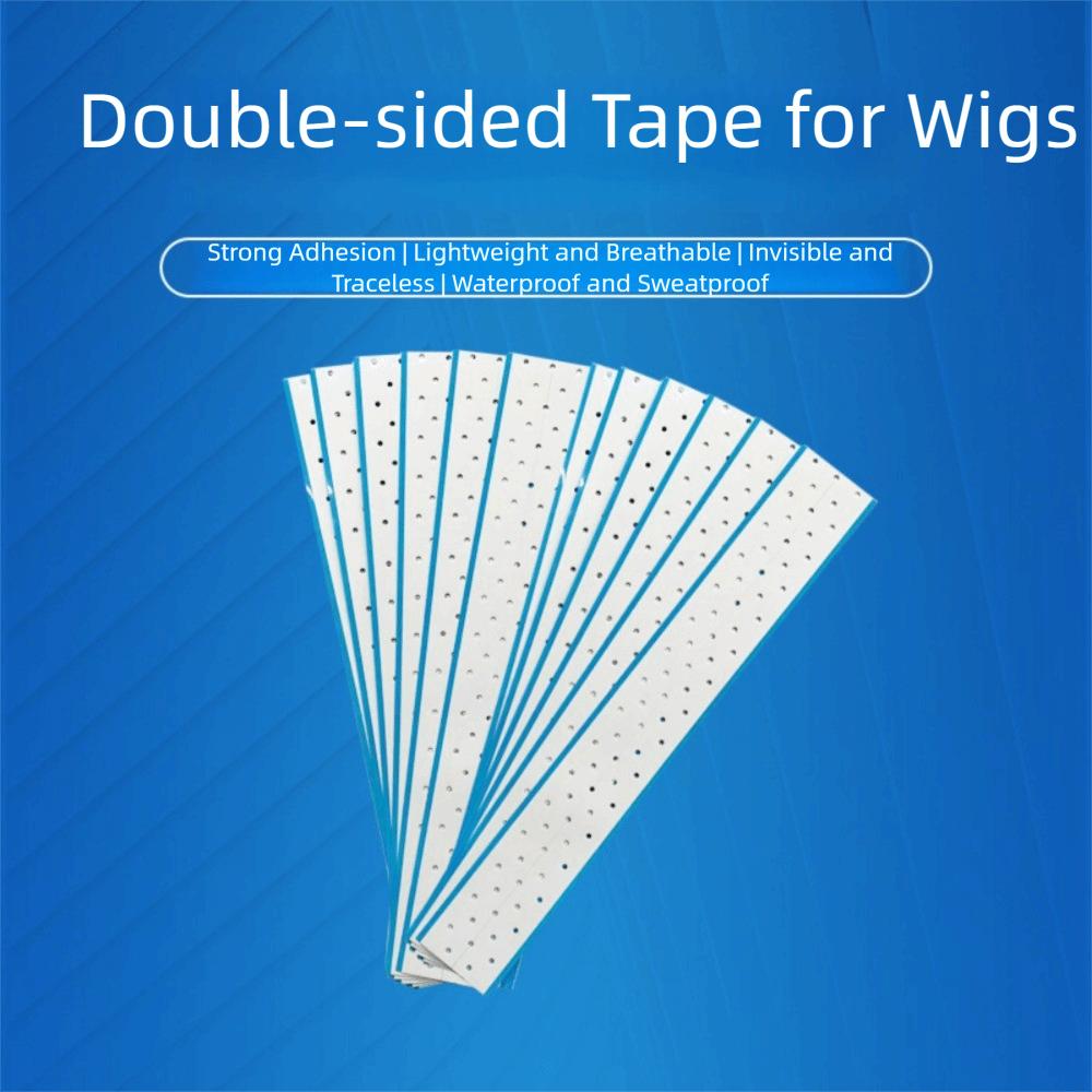 10pcs No-shine Lace Wig Tape Waterproof Wig Adhesive Tape Hair System Tape  for Lace Wigs/Toupee
