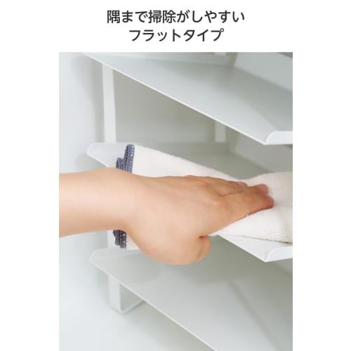 ELECOM Bottle Rack, Holds Two 2L Bottles and Six 1L Bottles, Condiment Bottles, Paper Cartons, and PET Bottles, Kitchen Storage "Side" White, KAWBTRCP