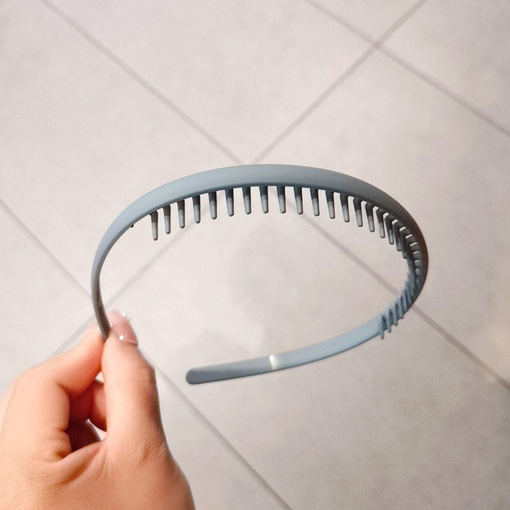 Simple Couleur Unie Élégant Style Coréen Couvre-chef Bandeau Cheveux Femmes Cerceau Cheveux Serre-tête Denté