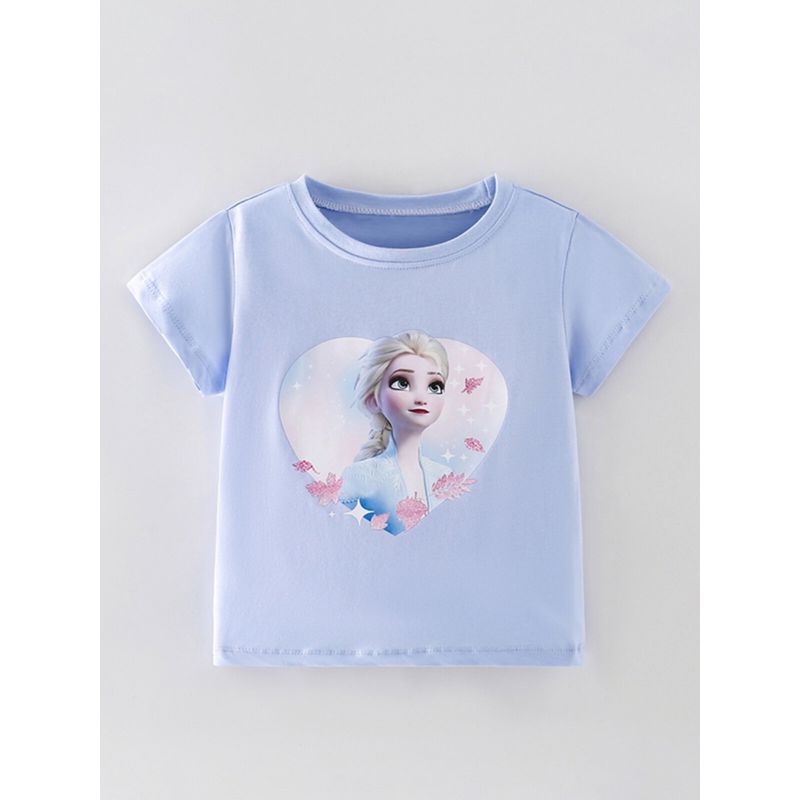 Foreign Trade Children's Clothing Summer Baby Girl Princess Short-Sleeved Summer Dress Infant Pure Cotton Half-Sleeved T-Shirt Girls' Top New Style 8