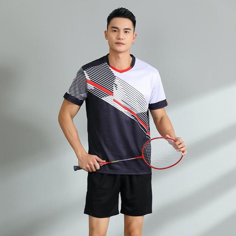 Unisex Quick-Dry Sport Set Badminton Tennis Volleyball Ping Pong Training Competition Athletic Wear