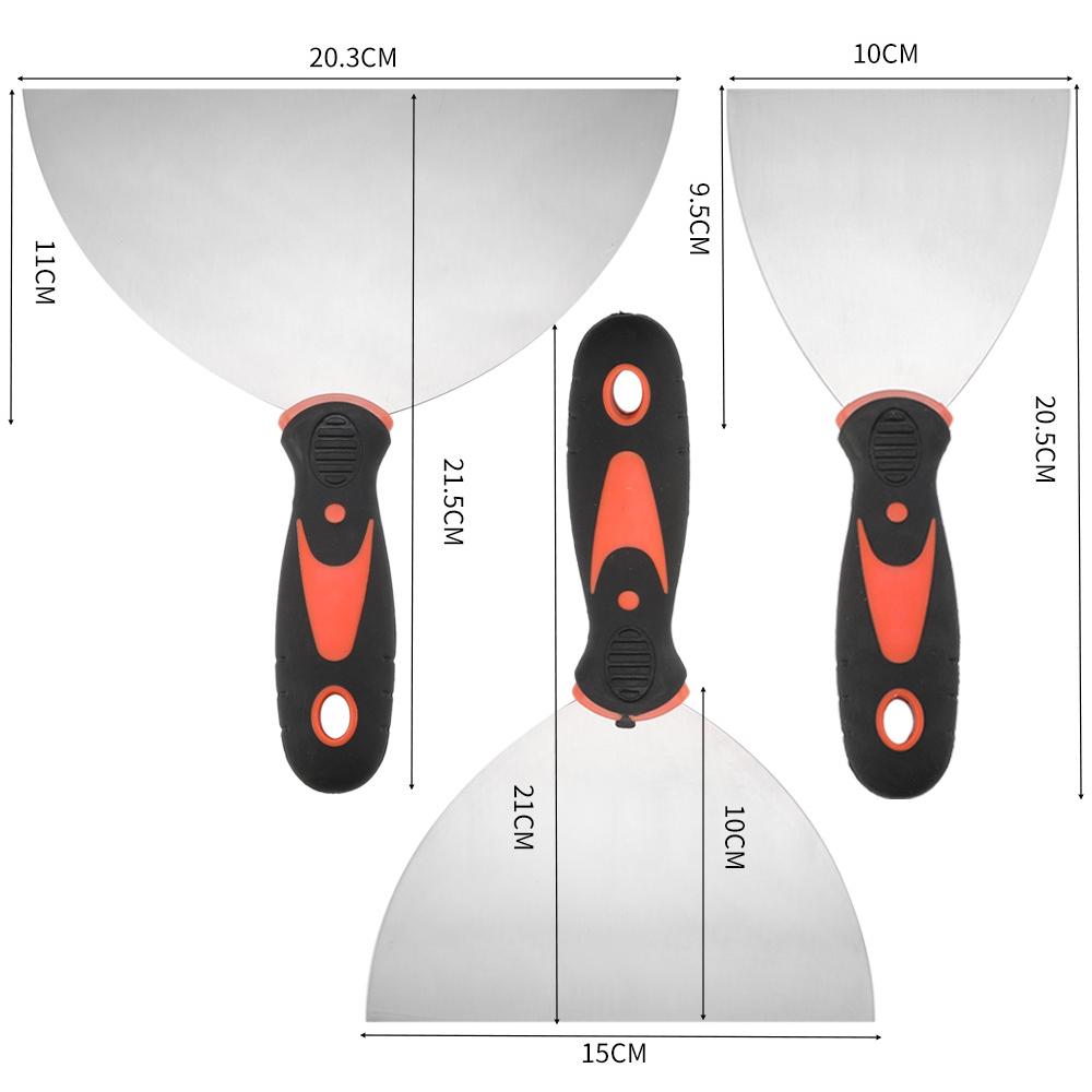 10/9Pcs Drywall Tool Set Stainless Steel Putty Knife Taping Knife Painter Scraper for Wall Repair