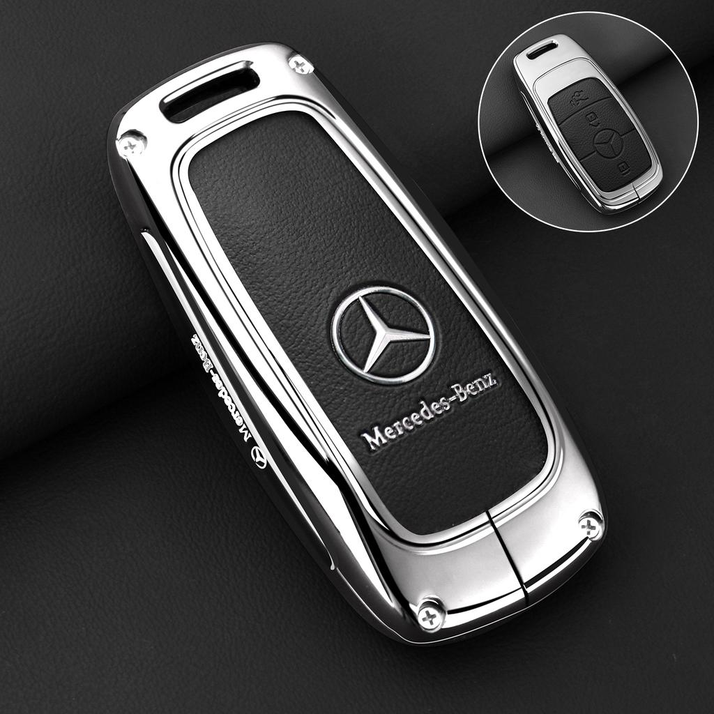 GLC GLB Zinklegierung Leder Auto Fernbedienung Schlüsselhülle Abdeckung Für Mercedes Benz A C E S G Klasse GLC CLE CLA GLB GLS W177 W205 W213 W222