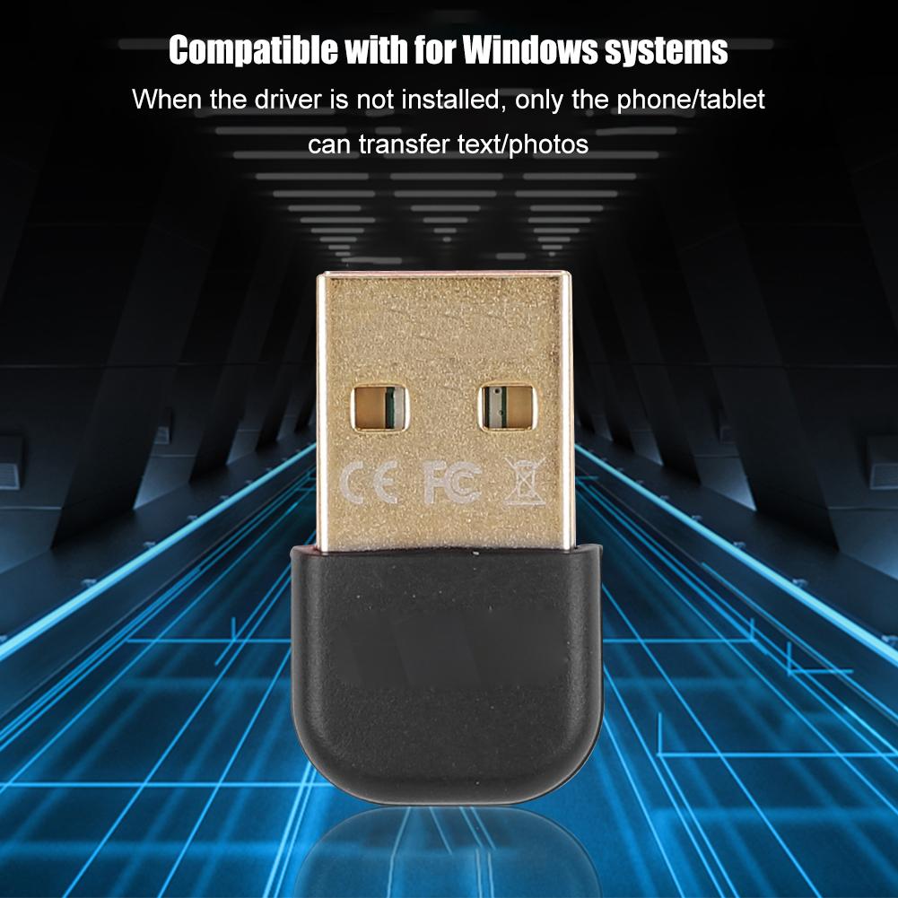 BTA 403 CSR8510 Chip Double Gold Plated USB 3Mbps Bluetooth Adapter for Mobile Phone Tablet(Black )
