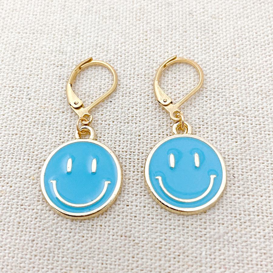 2025 New Fashion Women Christmas Santa Claus Snowman Smiling Face Earrings Women Christmas Party Hanging Dangle Earring Jewelry
