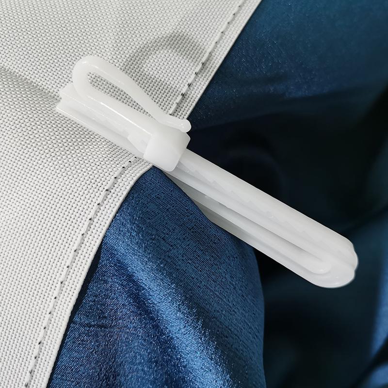 50/80/100 PCS Curtain Hanging Hooks Adjustable Hook Ring Window White Curtain Hook Holder For Home Curtain High Quality 7cm