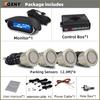 Front Parking Sensor Kit Auto Parktronic Assistant System LCD Monitor Buzzer Voice Volume Backup Radar Car Vehicle Universal