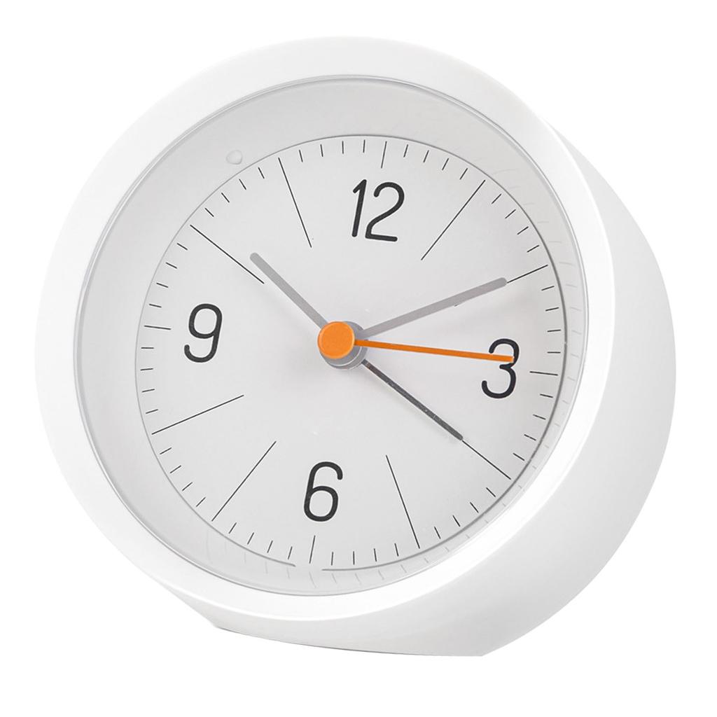 Electronic Alarm Cute Clear Panel Analog Alarm Clock for Bedrooms Shelf Desk