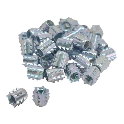 Murakoshi Seiko Onime Nuts, Type A, 50-Pack, M3 X 5.5mm, Made In Japan, Silver