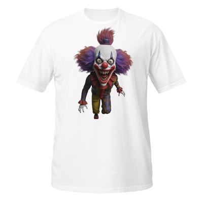 Unisex Softstyle T-Shirt Creepy Evil Clown Graphic | S-3XL | Multiple Colors